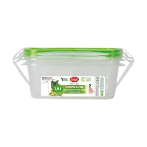 Pojemnik na Lunch Snips 1,8 L Zamknięcie uszczelniające (2 Sztuk)