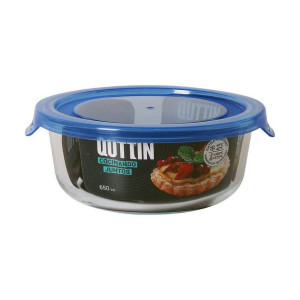 Pojemnik na Lunch Quttin   Okrągła Niebieski ø 15,5 x 6 cm 650 ml