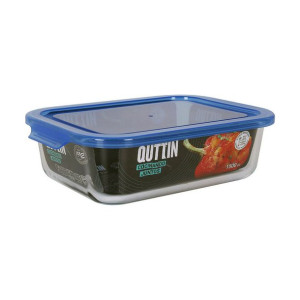 Pojemnik na Lunch Quttin   Prostokątny Niebieski 1,5 L 23 x 17,5 x 7 cm