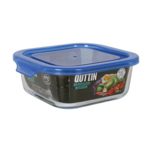 Pojemnik na Lunch Quttin   Niebieski Kwadratowy 750 ml 16 x 16 x 6 cm