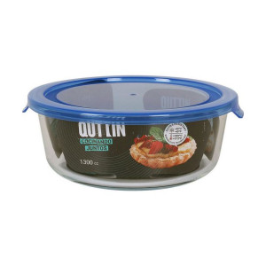 Pojemnik na Lunch Quttin   Okrągła Niebieski 1,3 L (Ø 20,5 x 7,5 cm)