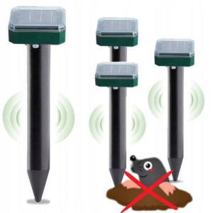 Silny Solarny Odstraszacz Kretów Mocny Na Krety 4 Sztuki