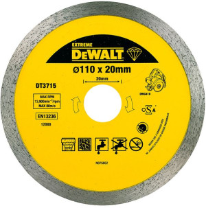 Tarcza diamentowa pełna 110 EXTREME DeWalt DT3715