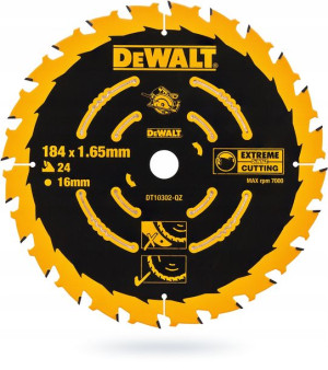 tarcza do drewna 184mm 24z DeWALT EXTREME DT10302
