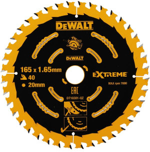 tarcza do drewna 165mm 40z DeWALT EXTREME DT10301