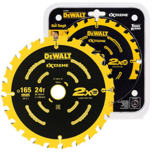 Piła tarczowa 165x20mm EXTREME DeWALT DT10624