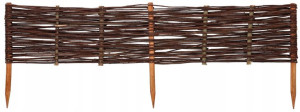 Wiklinowy Płotek Parawan Obrzeże Palisada 100x20cm