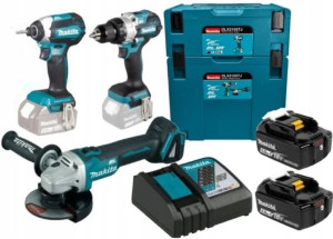 Dlx3155tj Zestaw Makita 18v Ddf486 Dtd153 Dga504