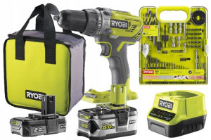 Wkrętarka Udarowa Ryobi R18pd31-252s 18v 5ah Bity