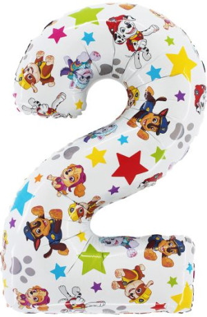 Balon Foliowy 26" Cyfra 2 Paw Patrol