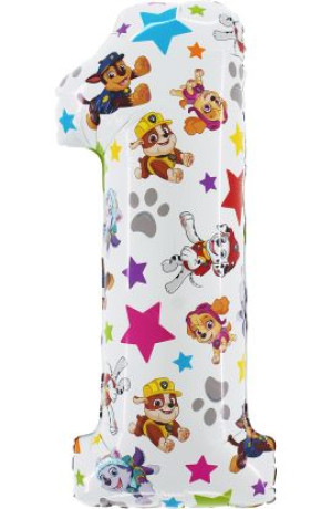 Balon Foliowy 26" Cyfra 1 Paw Patrol