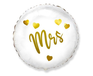 Balon Hiszpański 18" Mrs Biały