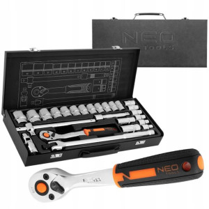 Neo 10-036 Zestaw Klucze Nasadowe 1/2'' 25el Crv