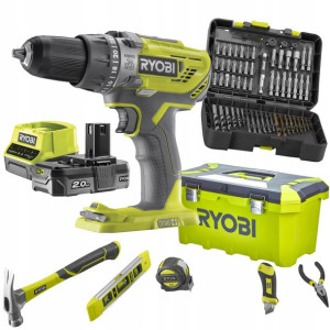Ryobi Wkrętarka Udarowa R18pd3 +2ah 18v Akcesoria