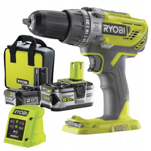 Ryobi Wiertarka Wkretarka 18v +5ah +2ah +torba