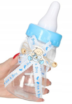 Butelka Skarbonka Roczek Urodziny Baby Shower