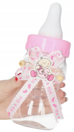 Butelka Skarbonka Roczek Urodziny Baby Shower