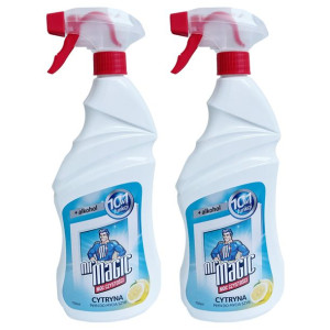 Płyn Do Mycia Szyb Mr Magic Cytrynowy Alkoholem 2x