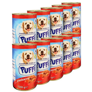 Karma Mokra Puffi Wołowina Wszystkie Rasy 12kg