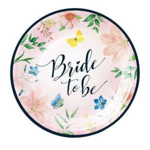 Talerzyki Bride To Be Na Wieczór Panieński 18cm 6szt