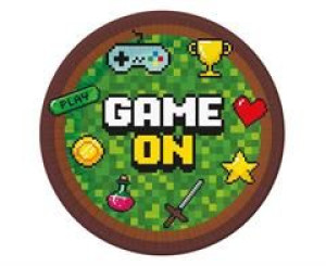 Talerzyki Papierowe Game On 18cm 6szt