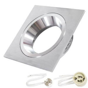 Oprawa Sufitowa Halogenowa Podtynkowa Kwadratowa LED GU10 LEDLUMEN