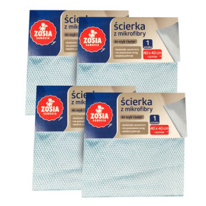 Ścierka Mikrofibry Zosia Samosia Do Szyb Luster 4x