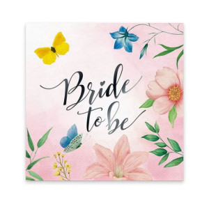 Serwetki Bride To Be Na Wieczór Panieński 33x33cm 10szt