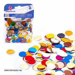 Konfetti Kółka Błyszczące Mix 15mm (15g)