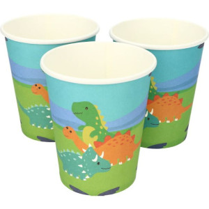Kubeczki Kolorowe Dino 6szt