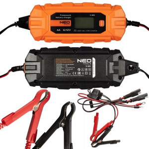 Neo Tools Prostownik Automatyczny 4A/70W, 3-120Ah