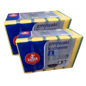 Zmywaki Gąbki Kuchenne Zosia Samosia 10szt