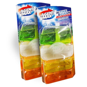 Agent Max Zawieszka Kostka Z Płynem Citrus Mix 2x