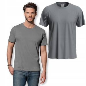 Koszulka T-shirt bawełna szara 155 g pod nadruk