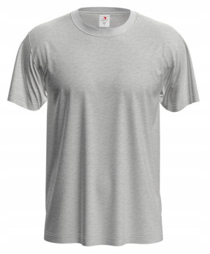 Koszulka T-shirt bawełna szara 155 g pod nadruk