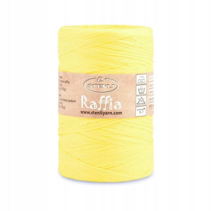 Włóczka Stenli Raffia 14 rafia papierowa żółty