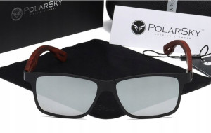 Okulary przeciwsłoneczne POLARSKY drewno BUBINGA