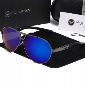 Okulary Z Polaryzacją Uv400 Aviator Polarsky
