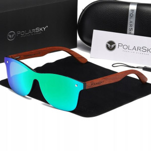 OKULARY Z POLARYZACJĄ UV400 drewniane POLARSKY