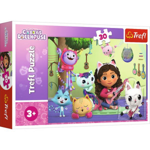 Trefl Puzzle 30 Koci Domek Gabi i jej uroczy domek 3+