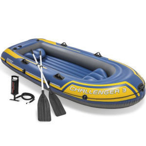 Ponton Challenger 3 wiosła + pompka 3-osobowy INTEX 68370