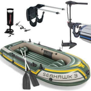 Zestaw ponton Seahawk 3- os z silniekiem i mocowaniem Intex