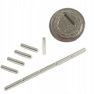 Magnes neodymowy mocny walcowy 2x10 scrapbooking