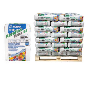 Klej MAPEI KERAFLEX EXTRA S1 Szary Pakiet 40 x 25kg paleta