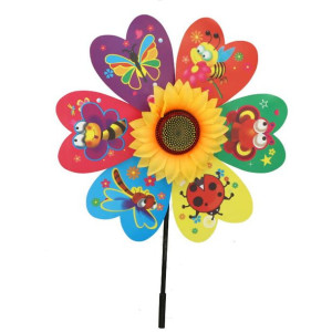 Wiatrak Ogrodowy Owady Słonecznik 76cm