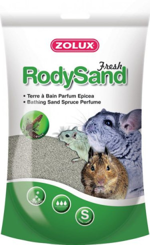 ZOLUX Piasek do kąpieli Rody Sand 2l sosnowy - dla szynszyli, koszatniczek