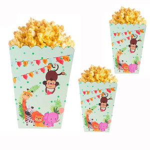 Pudełko Na Popcorn Zwierzatka Zoo 0,8l 6szt