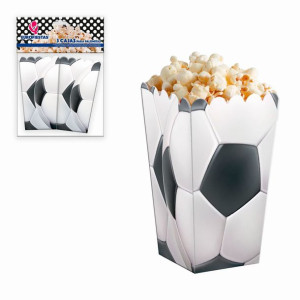 Pudełko Na Popcorn Piłka Nożna 3szt
