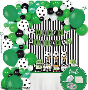 Ścianka Balonowa Happy Birthday Football 96szt