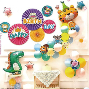 Ścianka Balonowa Happy Birthday Zwierzątka 45szt